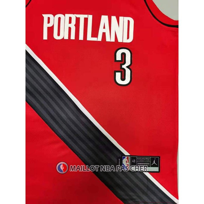Maillot Portland Trail Blazers C.j. Mccollum Statement 2020-21 Rouge